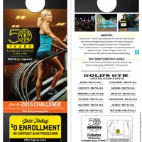 Golds Gym 50 Years Legacy Doorhanger